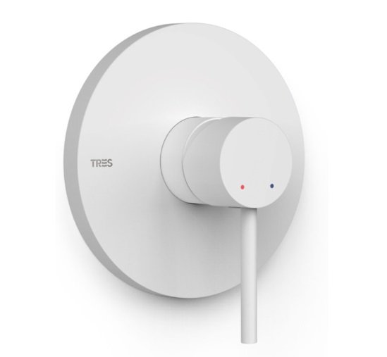 Смеситель для душа Tres Study Exclusive встраиваемый 1 потребитель матовый белый 26227801BM