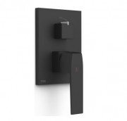 Змішувач для душу Tres Slim Exclusive вбудований 2 споживача матовий чорний 20228101NM