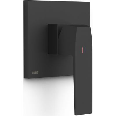 Змішувач для душу Tres Slim Exclusive 1 споживач матовий чорний 20227801NM