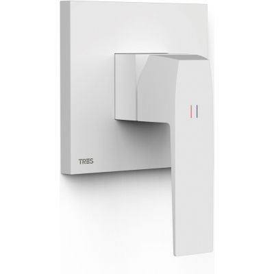 Змішувач для душу Tres Slim Exclusive 1 споживач матовий білий 20227801BM