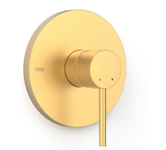 Змішувач для душу Tres Study Exclusive 1 споживач матове золото 26227801OM