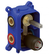 Скрытая часть смесителя для душа Tres Rapid-Box видимые детали черная бронза 20828101KMB