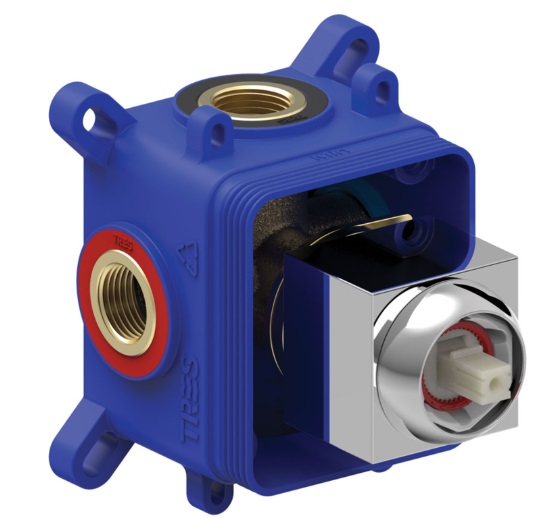 Скрытая часть смесителя для душа Tres Rapid-Box видимые детали хром 20827802