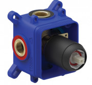 Прихована частина змішувача для душу Tres Rapid-Box видимі деталі матовий чорний 20827801NM