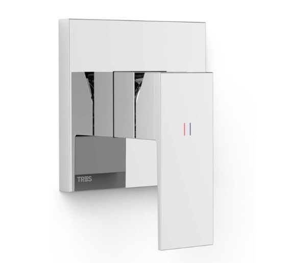 Смеситель для душа Tres Cuadro Exclusive встраиваемый 1 потребитель хром 10627801