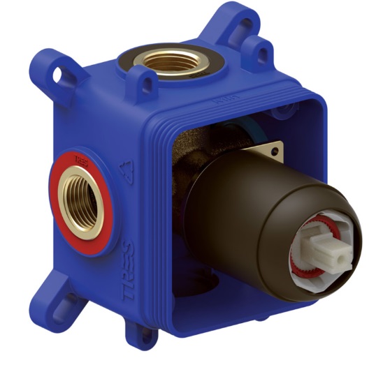 Прихована частина змішувача для душу Tres Rapid-Box видимі деталі чорна бронза 20827801KMB