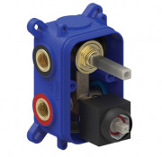 Прихована частина змішувача для душу Tres Rapid-Box видимі деталі матовий чорний 20828102NM