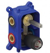 Скрытая часть смесителя для душа Tres Rapid-Box видимые детали матовый черный 20828101NM