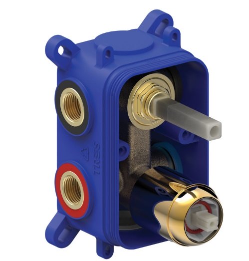 Прихована частина змішувача для душу Tres Rapid-Box видимі деталі золото 20828101OR