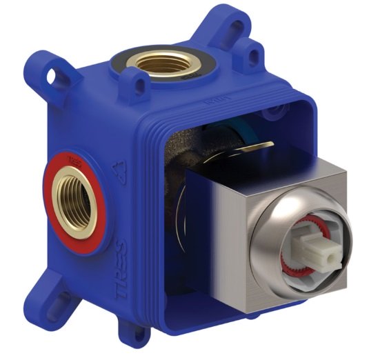 Прихована частина змішувача для душу Tres Rapid-Box видимі деталі сталь 20827802AC