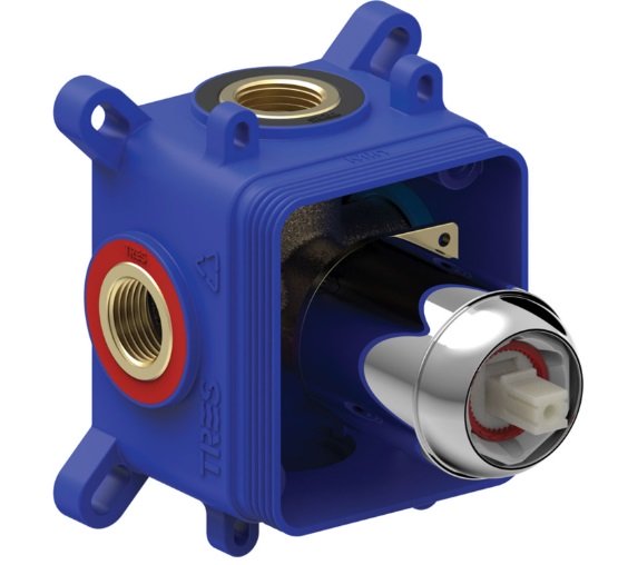 Скрытая часть смесителя для душа Tres Rapid-Box видимые детали хром 20827801