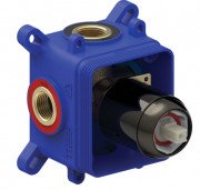 Прихована частина змішувача для душу Tres Rapid-Box видимі деталі металік чорний 20827801KM