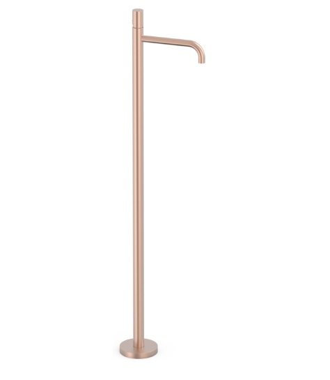 Смеситель для раковины Tres Study Exclusive напольный матовое розовое золото 26285302OPM