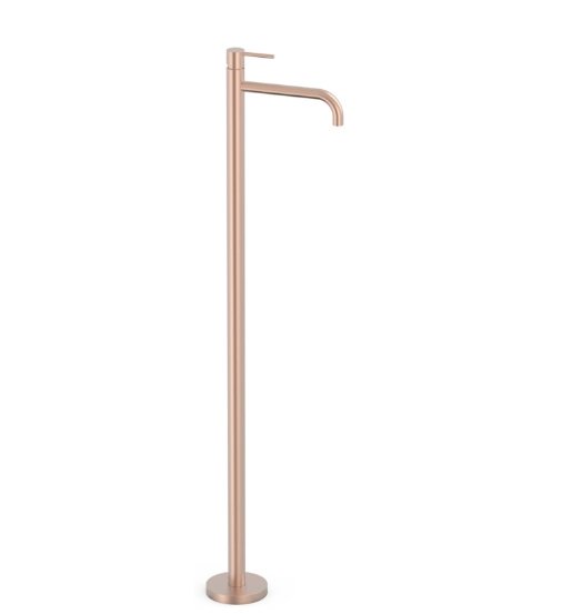 Змішувач для раковини Tres Study Exclusive підлоговий матове рожеве золото 26285301OPM