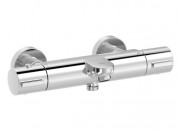 Термостат для ванної Tres Canigo двовентильний настінний хром 21717401