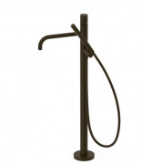 Смеситель для ванной Tres Study Exclusive напольный с душевым набором черная бронза 26247002KMB