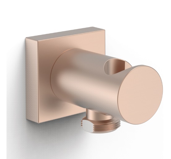 Шланговое подключение Tres с держателем для душа матовое розовое золото 06118201OPM