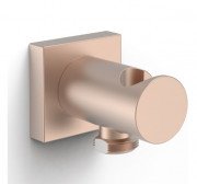 Шлангове підключення Tres із тримачем для душу матове рожеве золото 06118201OPM