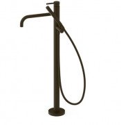 Змішувач для ванної кімнати Tres Study Exclusive підлоговий з душовим набором чорна бронза 26247001KMB