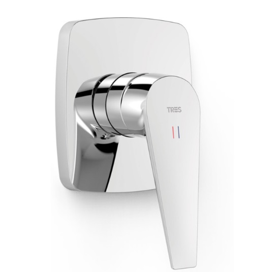 Змішувач для душу Tres Canigo Plus вбудований 1 споживач хром 21827801