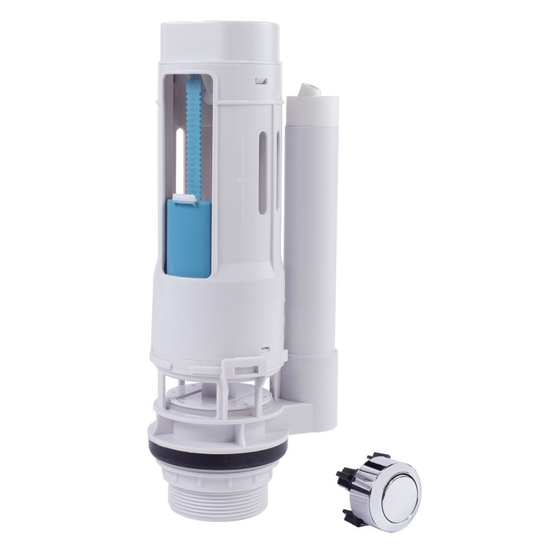 Зливний механізм для бачка унітазу Tres одинарний змив із кнопкою 25477012