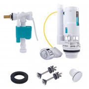 Повний комплект механізму наповнення бачка унітазу Tres хром 25477092