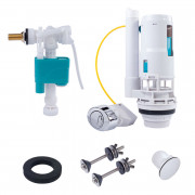 Полный комплект механизма наполнения бачка унитаза Tres хром 25477092