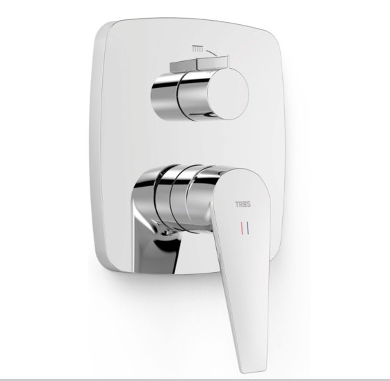 Змішувач для душу Tres Canigo Plus вбудований 2 споживача хром 21828101