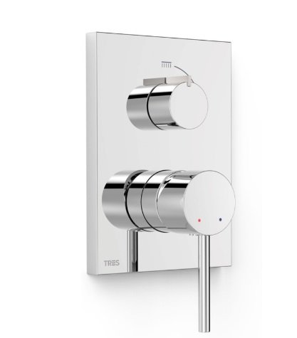 Змішувач для душу Tres Max-Tres вбудований 2 споживача хром 06228101