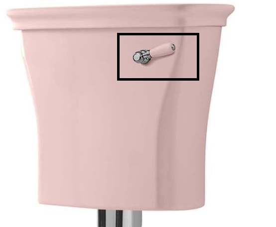 Керамическая ручка для смывной системы бачка Artceram Civitas розовый ACA063 33