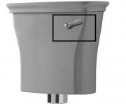 Керамическая ручка для смывной системы бачка Artceram Civitas серый ACA063 34