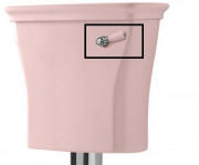 Керамічна ручка для змивної системи бачка Artceram Civitas рожевий ACA063 33