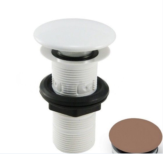 Донний клапан для раковини ArtCeram з керамічною накладкою світло-коричневий ACA038 40;00