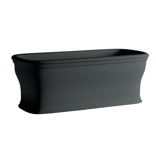 Ванна Artceram Neo 180x85 см искусственный камень LivingTec® черный матовый ACW003 17