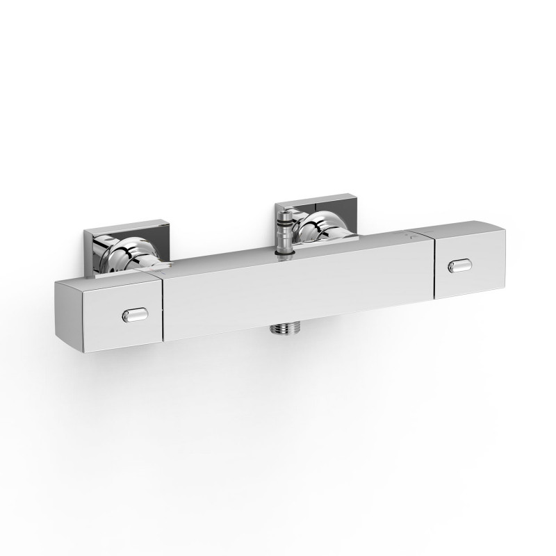 Термостат для душа Tres Over-wall двухвентильный хром 19016906