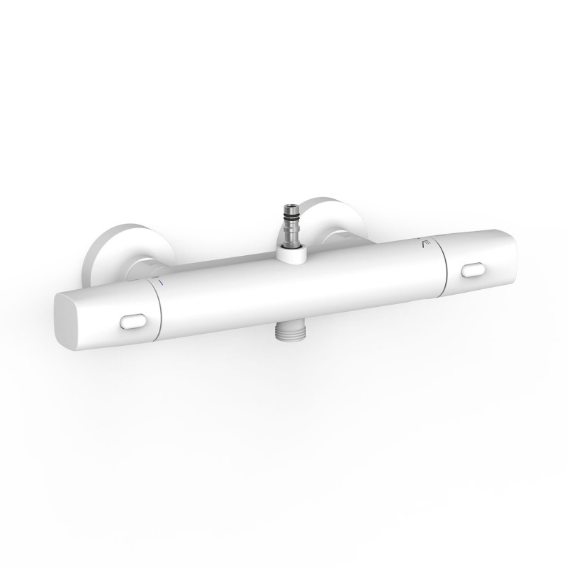 Термостат для душа Tres Over-wall двухвентильный матовый белый 19016904BM