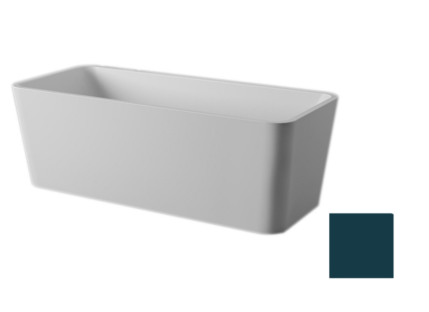 Ванна Artceram Square 180x80 см штучний камінь LivingTec® синьо-зелений ACW004 42