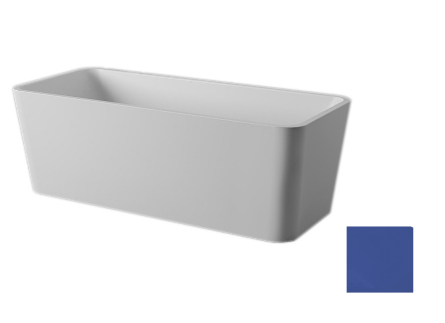 Ванна Artceram Square 180x80 см искусственный камень LivingTec® синий ACW004 16