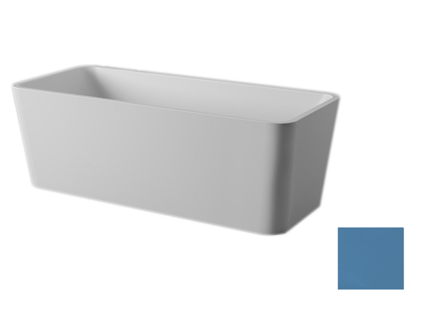 Ванна Artceram Square 180x80 см штучний камінь LivingTec® синій ACW004 38