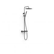 Душевая стойка Tres Over-wall с термостатом матовый черный 19039302NM