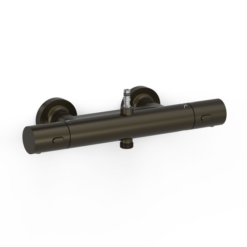 Термостат для душа Tres Over-wall двухвентильный черная бронза 19016902KMB