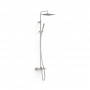 Душевая стойка для ванны Tres Over-wall с термостатом сталь 19031205AC