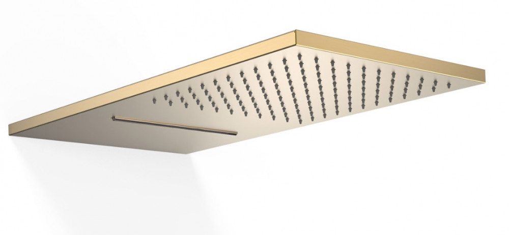 Верхній душ із стіни Tres 280х550 мм нержавіюча сталь матове золото 29990301OM