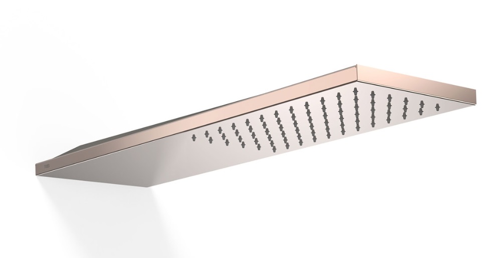 Верхний душ со стены Tres 160х550 мм нержавеющая сталь розовое золото 29990303OP