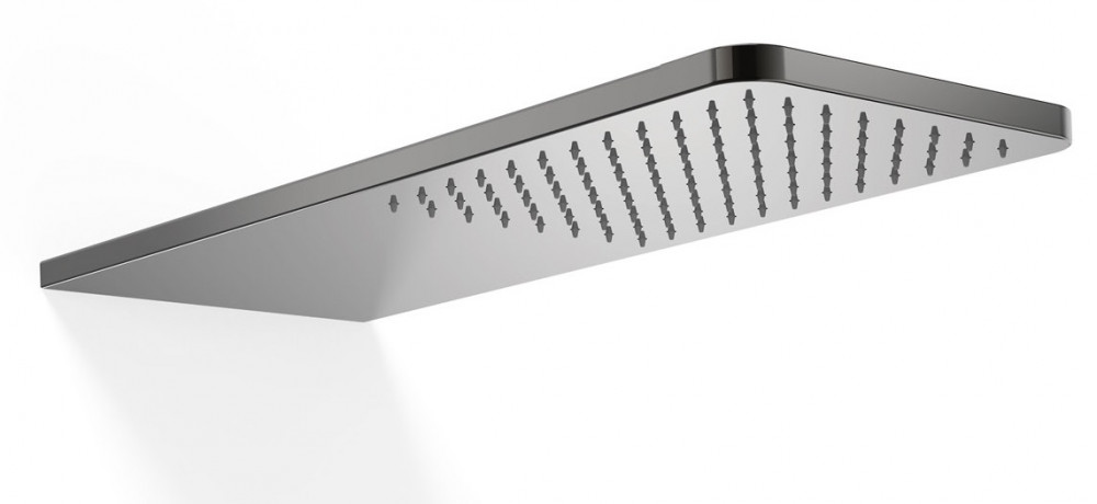 Верхний душ со стены Tres 210х550 мм нержавеющая сталь металлик черный 29990307KM