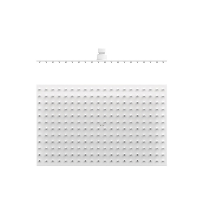 Лійка для верхнього душу Tres 400х250 мм нержавіюча сталь матовий білий 134315008BM