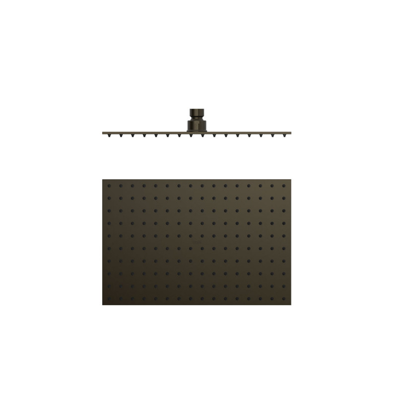 Лійка для верхнього душу Tres 300х200 мм нержавіюча сталь чорна бронза 134315007KMB