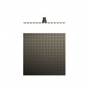 Лейка для верхнего душа Tres 300х300 мм нержавеющая сталь металлик черный 134315012KM