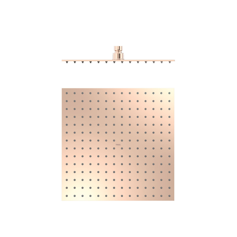 Лейка для верхнего душа Tres 300х300 мм нержавеющая сталь розовое золото 134315012OP