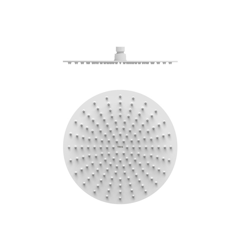 Лейка для верхнего душа Tres Ø 300 мм нержавеющая сталь матовый белый 134315010BM